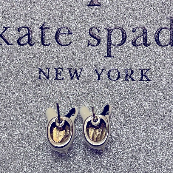 Kate Spade ♠️ Enamel Dog Earrings 🐩 - Picture 3 of 3